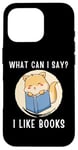 Coque pour iPhone 16 Pro Mignon chat kawaii chaton What Can I Say I Like Books