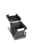 BLANCO SELECT II 40/1 Combi Under Counter Pull-Out Kitchen Bin, 30L, Dark Grey