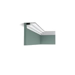 C390 steps Corniche plafond pour éclairage indirect et cache tringle à rideaux Orac Decor - 6x10x200cm (h x p x l) - moulure décorative polyuréthane