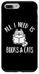 Coque pour iPhone 7 Plus/8 Plus All i need is book and cats Funny