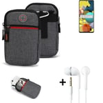 Holster + earphones for Samsung Galaxy A51 5G Belt Pouch