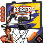 KESSER® Mini Panier de Basketball pour Chambre et Bureau | Panier de Basketball pour intérieur et extérieur | Planche de Basketball pour Chambre d'enfant & Montage Mural | Planche de Basket-Ball avec