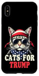 Coque pour iPhone XS Max Cats For Trump Funny Pets For Trump Drapeau USA