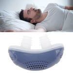 (Blue)Anti Snoring Device Electric Snoring Solution Breathe Comfortably While