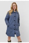 Manteau Matelassé Bleu Femme