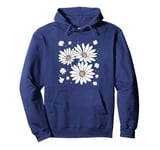 Big Daisies Retro Flowers Pullover Hoodie