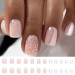 French False Nails Short Nail Tips Fashion Fake Nails  for Salon