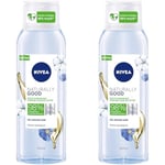 NIVEA NATURALLY GOOD Gel douche Fleur de Coton (1 x 300 ml), soin corps à la formule 99% biodégradable, soin femme au délicat parfum floral pour tous types de peaux (Lot de 2)