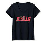 Womens Jordan Red Varsity V-Neck T-Shirt