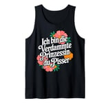 Princess of Sass Cool Floral Humor Retro Style Tank Top