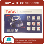 TEFAL Pro Express Vision GV9812 High Pressure Steam Generator Iron - Blue (New)