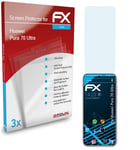 atFoliX 3x Screen Protector for Huawei Pura 70 Ultra clear