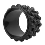 Yoga Wheel Back Cracker Wheel Black 3D Bump Pattern For Workouts