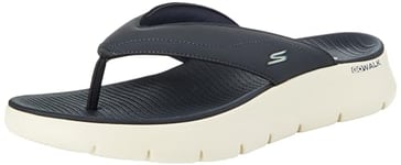 Skechers Men's GO Walk Flex Sandal Vallejo Thong, Navy Synthetic, 8 UK