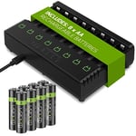 Venom Rechargeable Battery Charging Dock plus 8 x AA 2100mAh Batteries