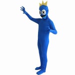 Barn Rainbow Friends Roblox Kläder Outfit Party Cosplay Kostym Jumpsuit Mask 120cm blue