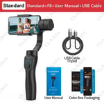 F8 Handheld 3-Axis Gimbal Phone Holder anti Shake Video Record Stabilizer for Xi