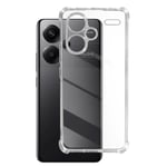 iMak Case for Redmi Note 13 Pro Plus Silicone Coins Bumper, Transparent