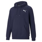 Puma Mens Essentials Small Logo Hoodie - Blue - Size X-Small