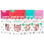 Candy Kittens Vegan Sweets THE OG Selection (4 x 140g), Vegan Chewy Sweets Bundle - Four Packs - Wild Strawberry, Sour Watermelon, Eton Mess & Very Cherry, Sweets Bulk Bags, Perfect Vegan Gifts