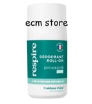 RESPIRE Déodorant Roll On Fraicheur D'Aloé 50mL Protection 24h / EBQI