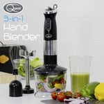 Quest 3 in 1 Stick Blender & Food Processor  Black 35099