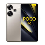 POCO F6 Golden-Smartphone 8+256GB Snapdragon® 8s Gen 3, 120Hz Flow AMOLED display, 90W Turbo Charging, 50MP dual camera with OIS（UK Version+2 Years Warranty）