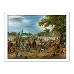 Artery8 Venne Princes Maurice Valkenburg Horse Fair Artwork Framed Wall Art Print 18X24 Inch