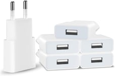 Chargeur Usb 5v / 1a 6pack Mini Usb Mural Chargeur Secteur Usb Adaptateur De Pr Universel Compatible Avec Iphone Apple, Samsung, Nexus, Nokia, Huawei, Xiaomi, Htc, , Lg¿Tablettes, Mp3[L4219]