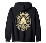 Dick Hardwood's Bush Trimming, Funny Company Landscaping Zip Hoodie