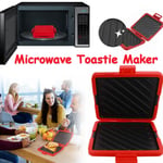 Microwave Toastie Maker Microwavable Sandwich Toasted Waffle Machine Easy Snack