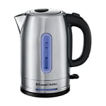 Russell Hobbs Electric Kettle (For Hot Water, Tea or Coffee, 1.7L, Brushed stainless steel, Quiet boil technology, Rapid Boil, Perfect pour) Quiet Boil 26300