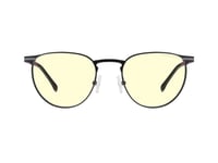 Gunnar Optiks Mat-12101, Unisex, Rund, Klassisk, Onyx, Lila, Titan, Bärnsten