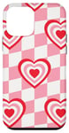 Coque pour iPhone 12 mini Groovy Motif psychédélique en forme de cœur fondu