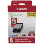 Canon 0332C006 Multipack CLI-571XL + (PP-201 50 sidor)