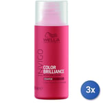 3x Wella Invigo Éclat Color Protection Shampooing 50 ML