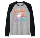 Dentist I'M Friends With The Tooth Fairy Raglan Baseball Tee