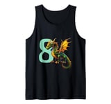 Children's Birthday Dragon 8 Years Boy Dragon Number Age Tank Top