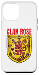 Coque pour iPhone 12 mini Clan Rose Tartan Nom de famille écossais Scotland Pride