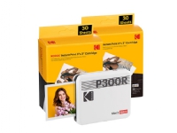 KODAK MINI 3 RETRO P300RW60 INSTANT PHOTO PRINTER BUNDLE 3X3 WHITE