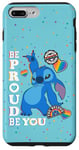 Coque pour iPhone 7 Plus/8 Plus Disney Lilo & Stitch Pride Be Proud Be You Rainbow Stickers