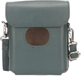 Étui de Protection pour Imprimante FujiFilm Instax Square Link pour Smartphone, étui de Transport en Cuir PU Anti-Rayures avec Bandoulière, Sac pour Appareil Photo Compact (Vert foncé)