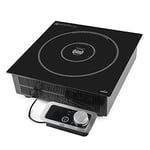 Lacor - 69371 - Plaque Induction Portable Pro, Cuisine Portable Professionnelle, Système IPX3, 10 Niveaux de puissance, Convient pour Diamètres entre Ø12 cm et Ø28 cm, 3500W, Noir