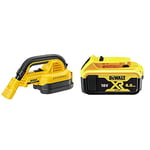 DEWALT DCV517N-XJ XR Handheld Vacuum, 18 V, Black/Yellow & 18V XR Lithium-Ion Battery