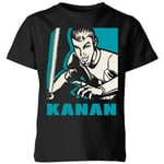 T-Shirt Enfant Kanan Star Wars Rebels - Noir - 7-8 ans - Noir