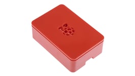 DesignSpark DesignSpark ABS Case for use with Raspberry Pi 2B, Raspberry Pi 3B, Raspberry Pi 3B+ in Red