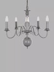 Impex Bologna 5 Arm Chandelier Ceiling Light