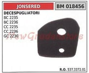 Filtre à Air Jonsered Débroussailleuse Gt 2125 Gc 2125 BT 2125 Gr 2126 018458