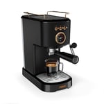 Princess Machine à Expresso, 1100W, 20 Bars, Chauffe-Tasses, Buse Vapeur, Réservoir 1,2L, Compatible Café Moulu et Capsules, Facile à Nettoyer, Arrêt Automatique, 01.249417.01.001