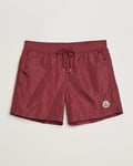 Moncler Nylon Swim Shorts Burgundy